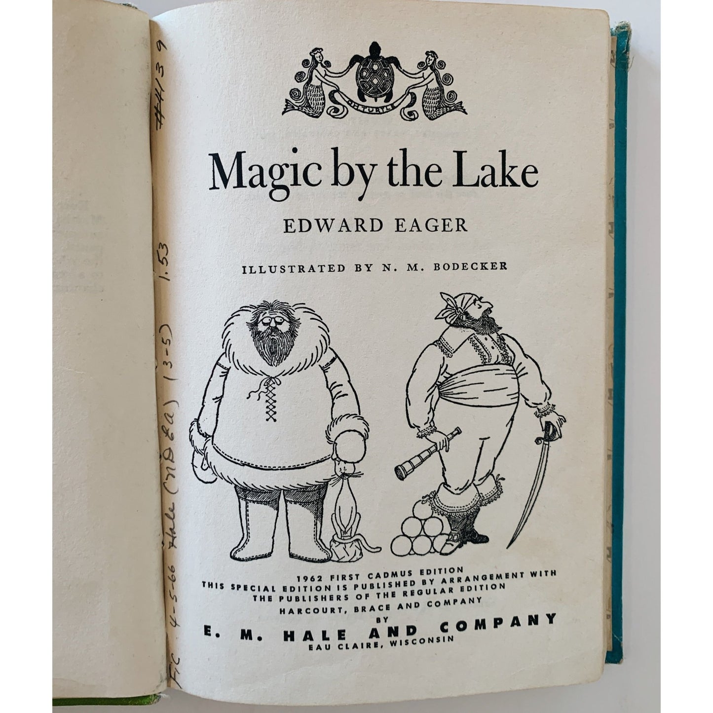 Magic By The Lake, Edward Eager, 1962, Hardcover - Pretty Old Books