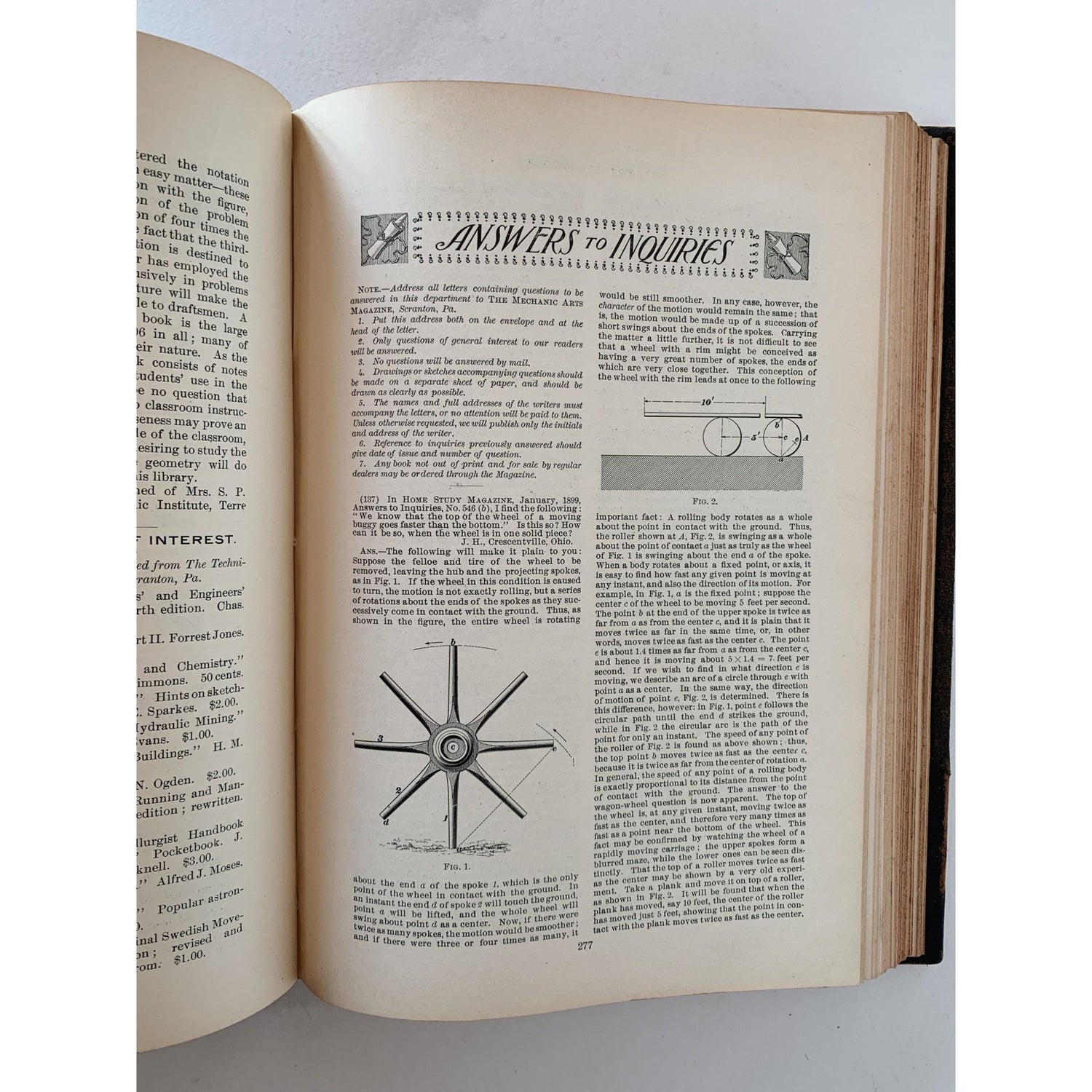 Mechanic Arts Magazine, Volume IV, 1899 - 1900 Book, 1899 - Pretty Old Books