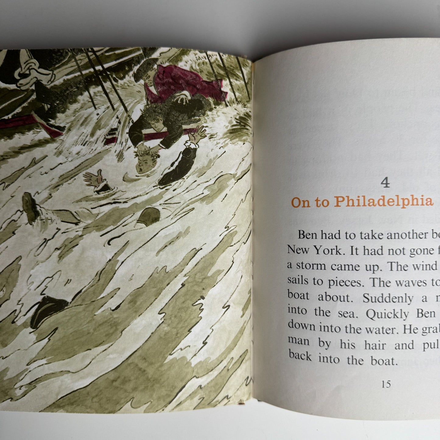 Meet Benjamin Franklin, 1968 Step - Up Books Juvenile Biography - Pretty Old Books