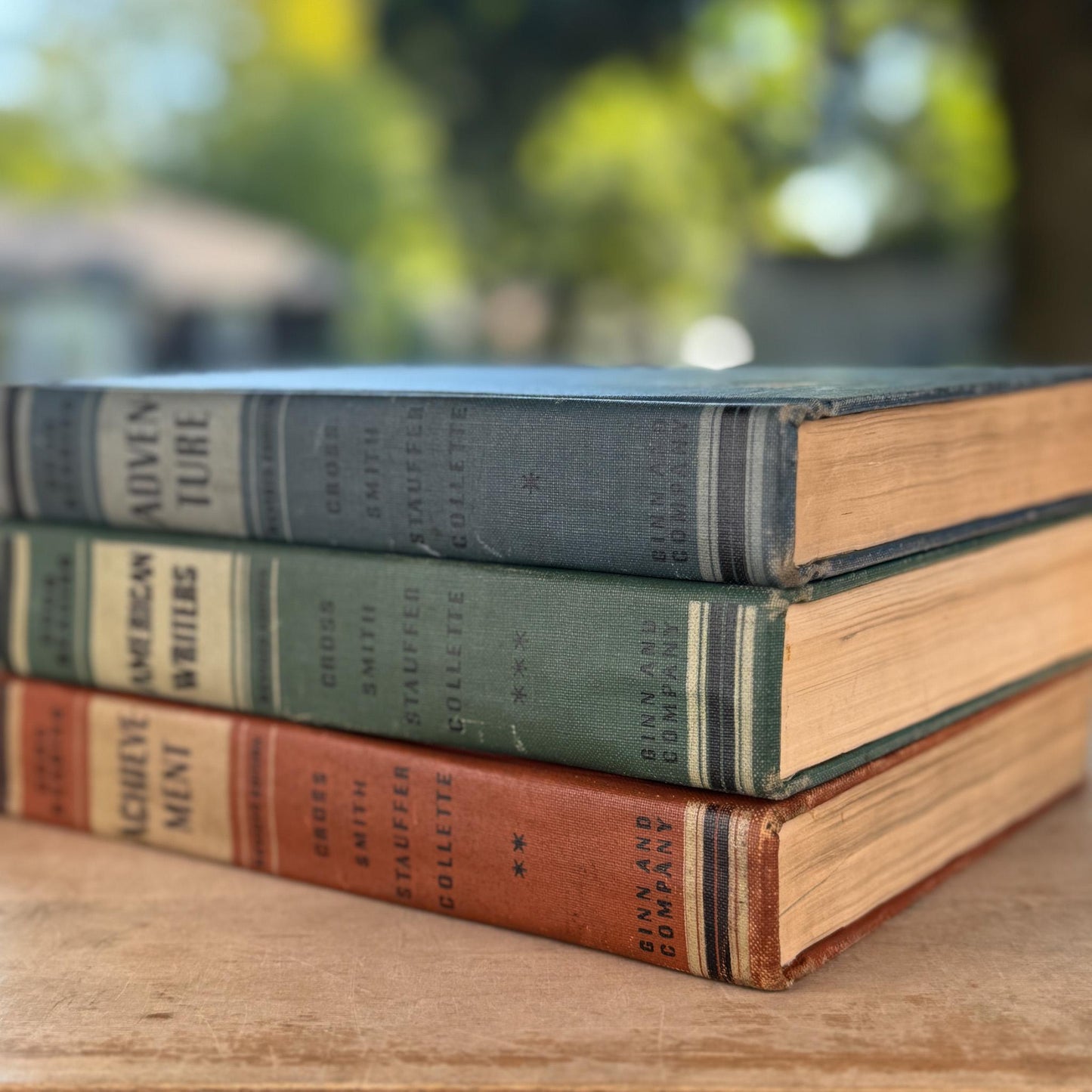 Mid Century Good Reading School Book Bundle: Achievement, Adventure, American Writers - Pretty Old Books