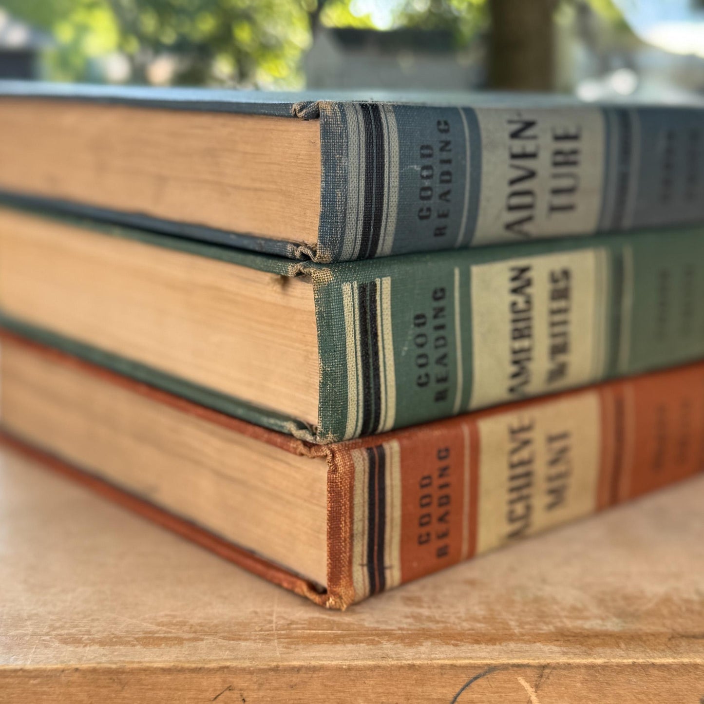 Mid Century Good Reading School Book Bundle: Achievement, Adventure, American Writers - Pretty Old Books