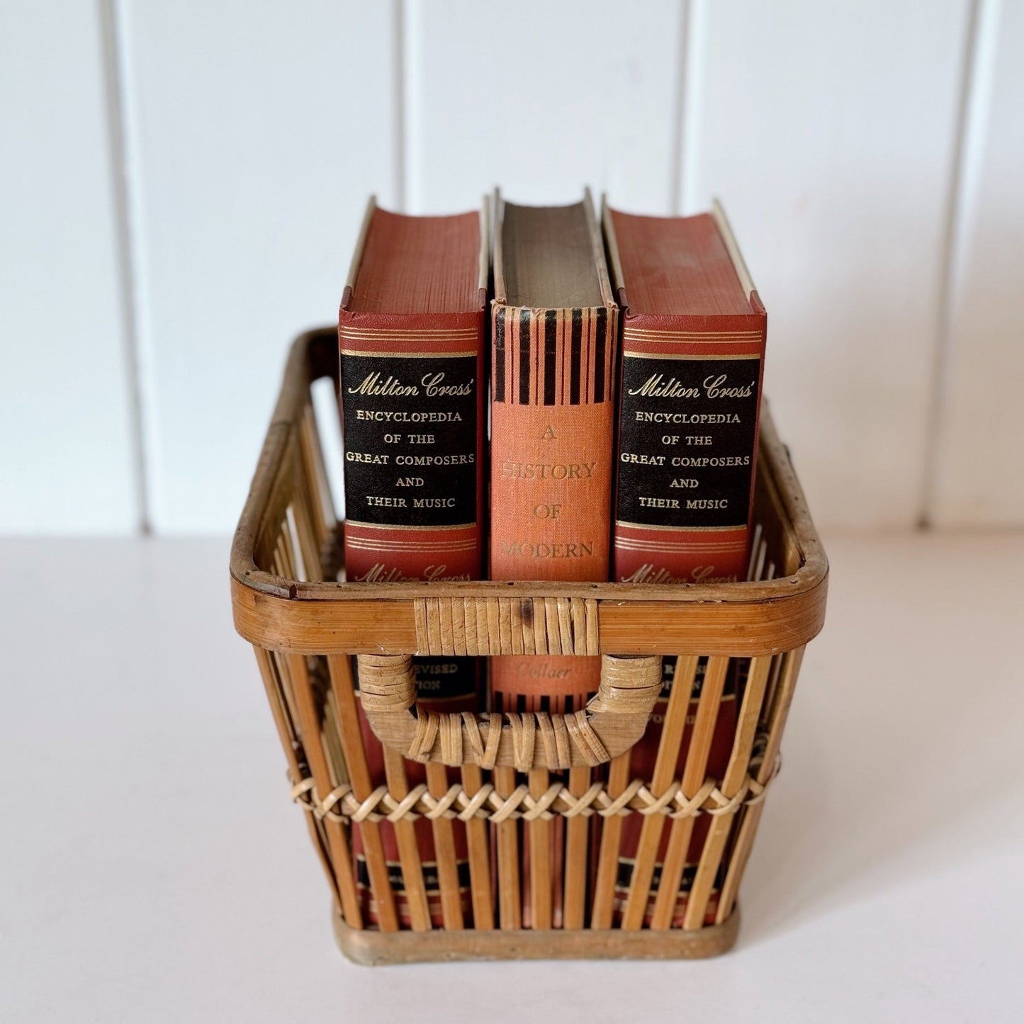 Milton Cross Composers Book Bundle, Mid Century Modern Copper Black Gold Music Book Bundle - Pretty Old Books