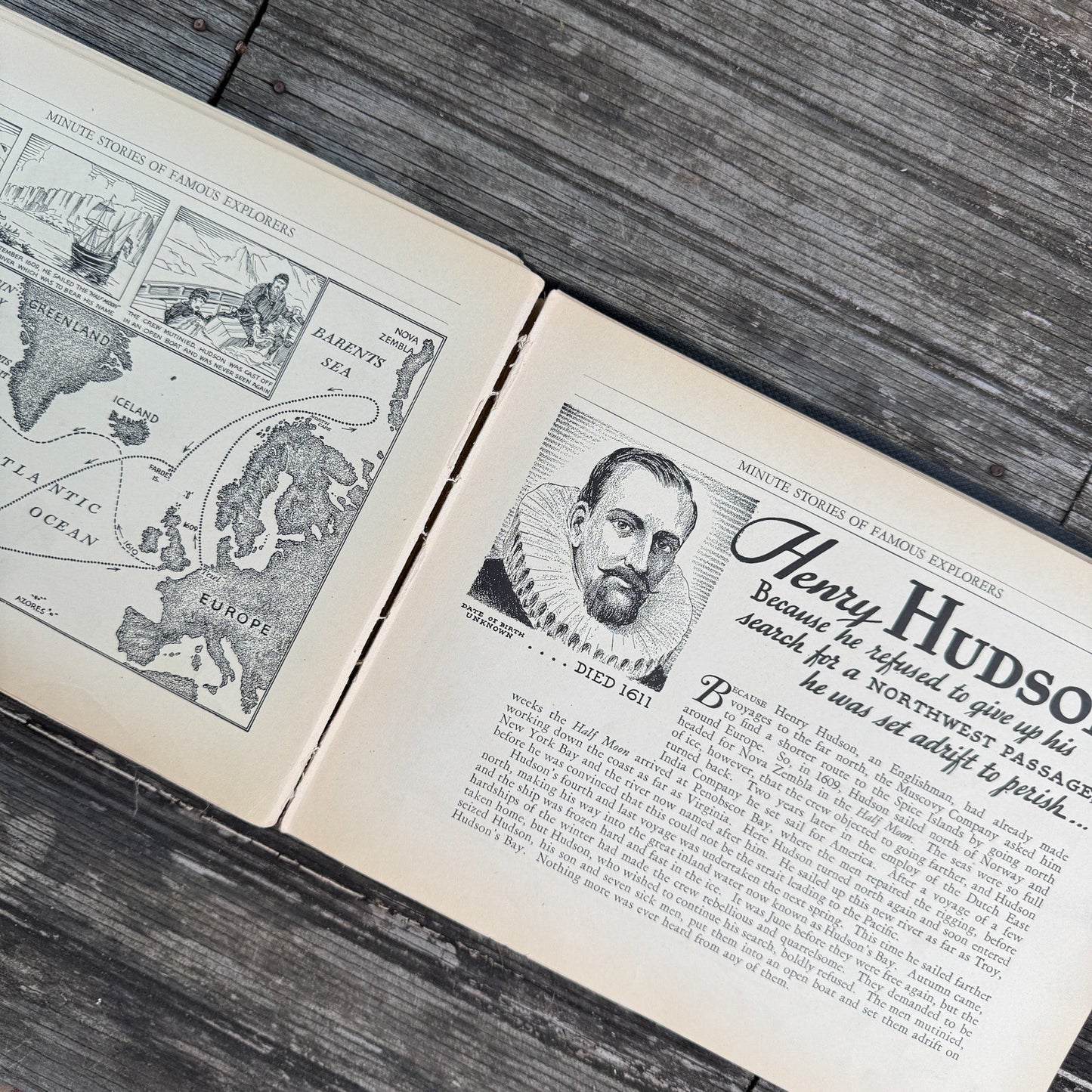 Minute Stories of Famous Explorers, Jerome S. Kates, 1934 - Pretty Old Books