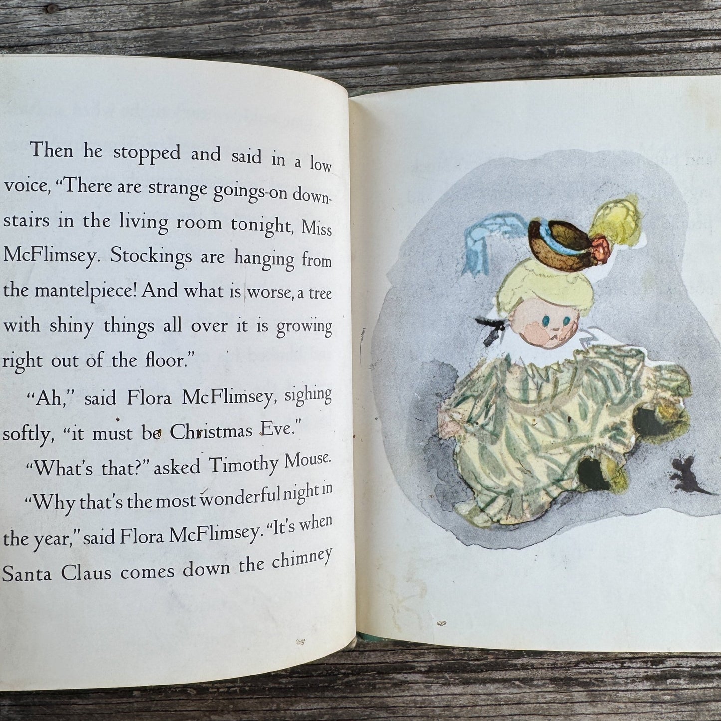 Miss Flora McFlimsey’s Christmas Eve by Mariana, 1969 - Pretty Old Books