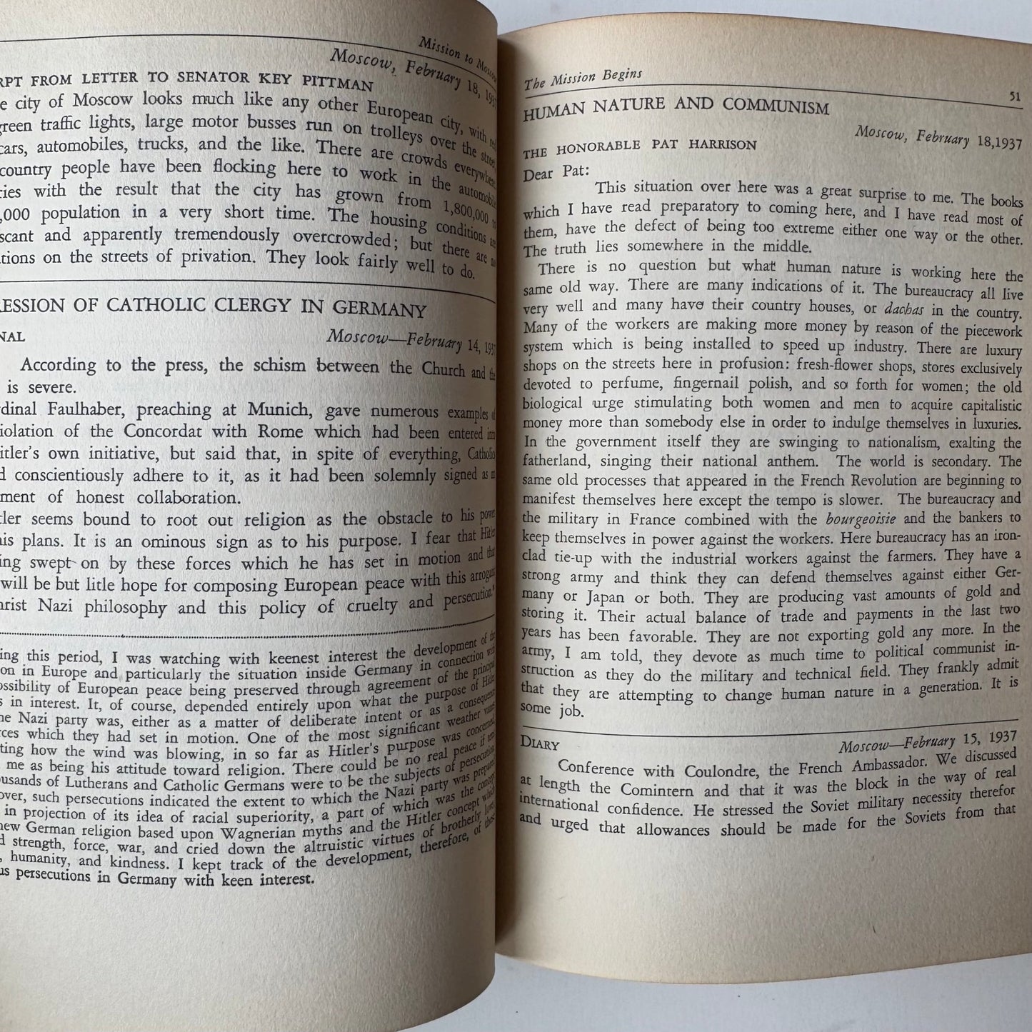 Mission To Moscow, Joseph E. Davies, Basic Books Hardcover Edition, 1943 - Pretty Old Books