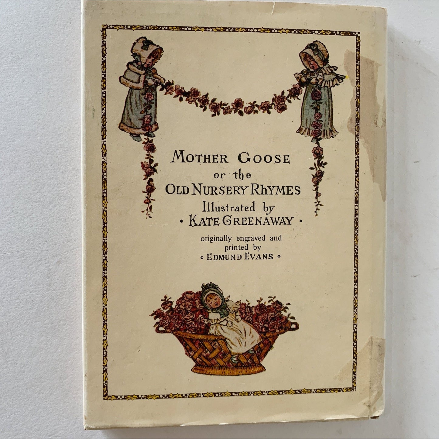 Mother Goose, Kate Greenaway, Hardcover Children's Book - Pretty Old Books