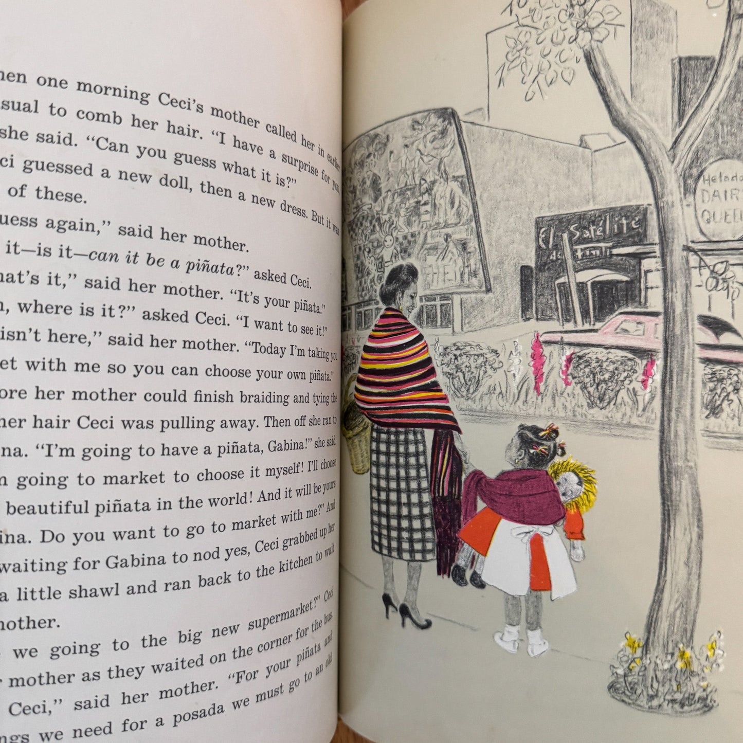 Nine Days to Christmas, Marie Hall Ets, 1964 - Pretty Old Books