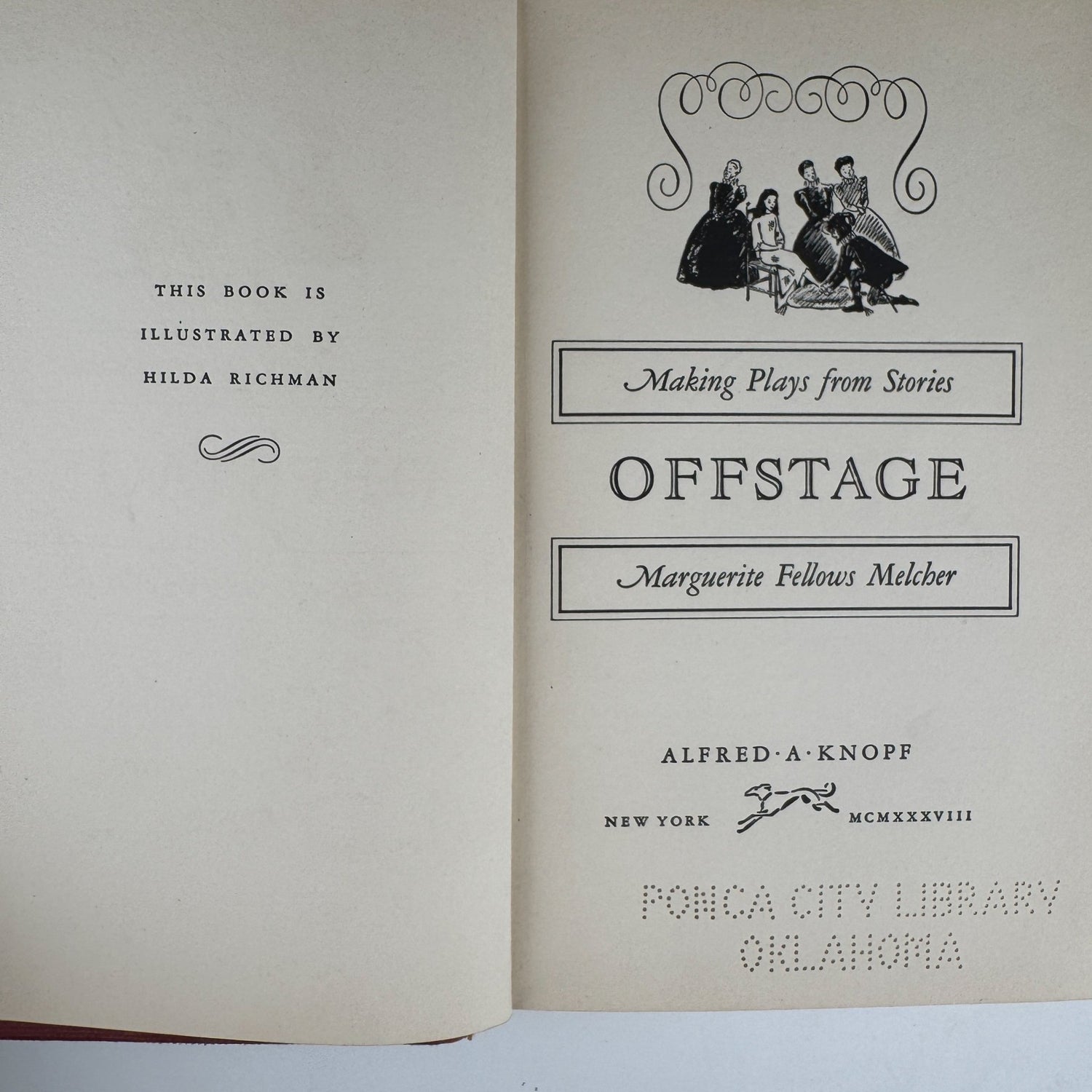 Offstage: Making Plays From Stories, Marguerite F Melcher, 1938 - Pretty Old Books