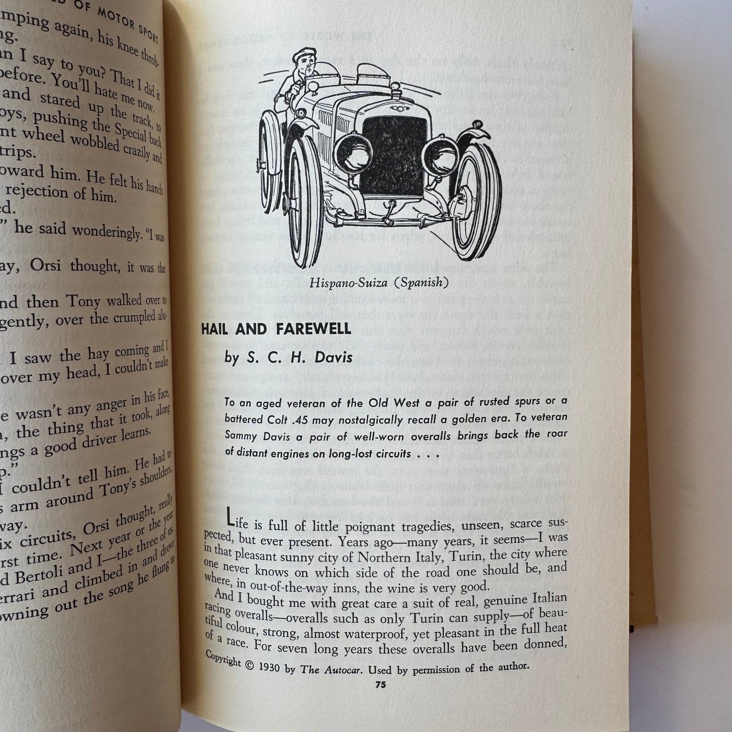 Omnibus of Speed: A Definitive Anthology of Motor Racing Literature, 1958 First Edition Hardcover - Pretty Old Books