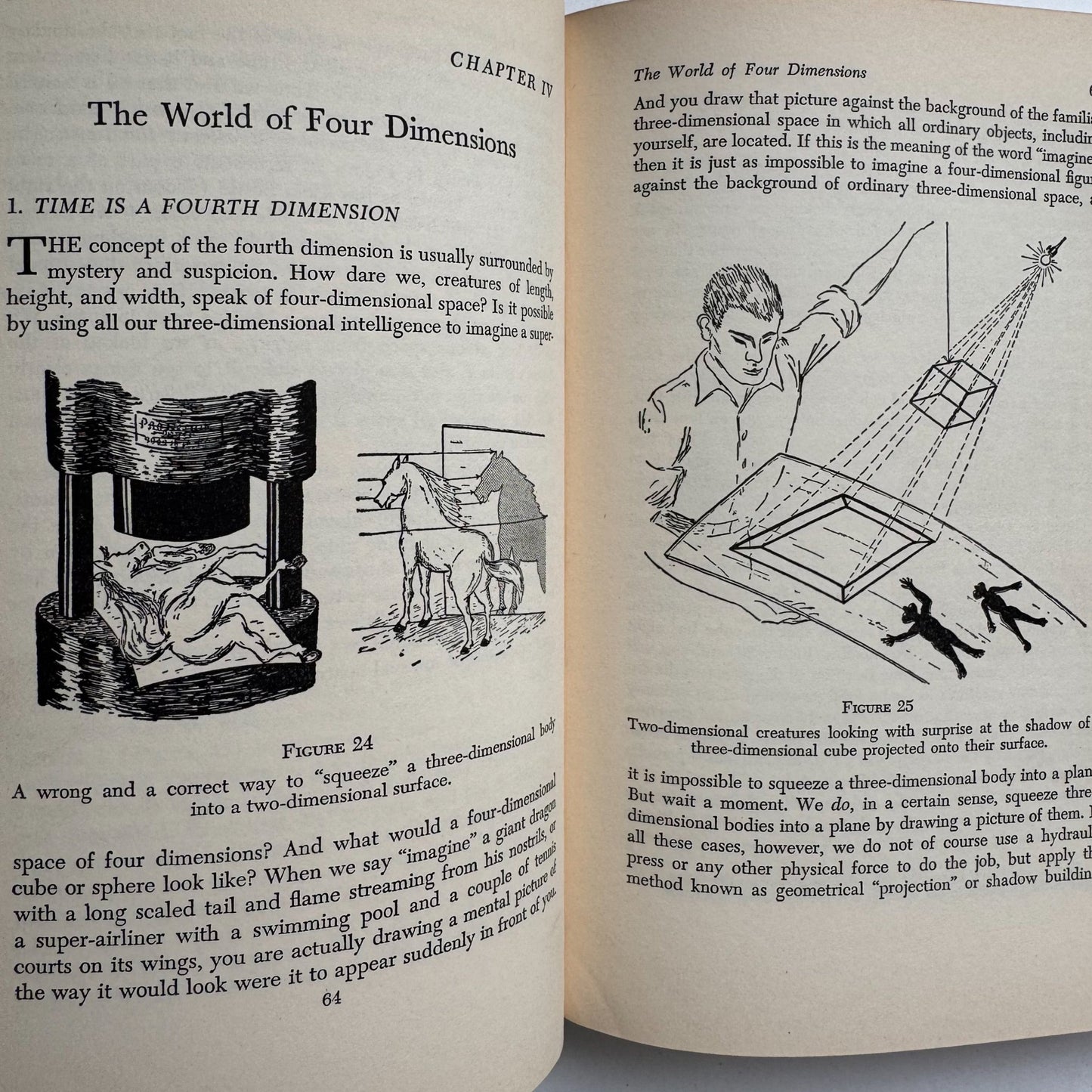 One Two Three...Infinity, George Gamow, Facts and Speculations of Science, Hardcover 4th Printing, 1949 - Pretty Old Books