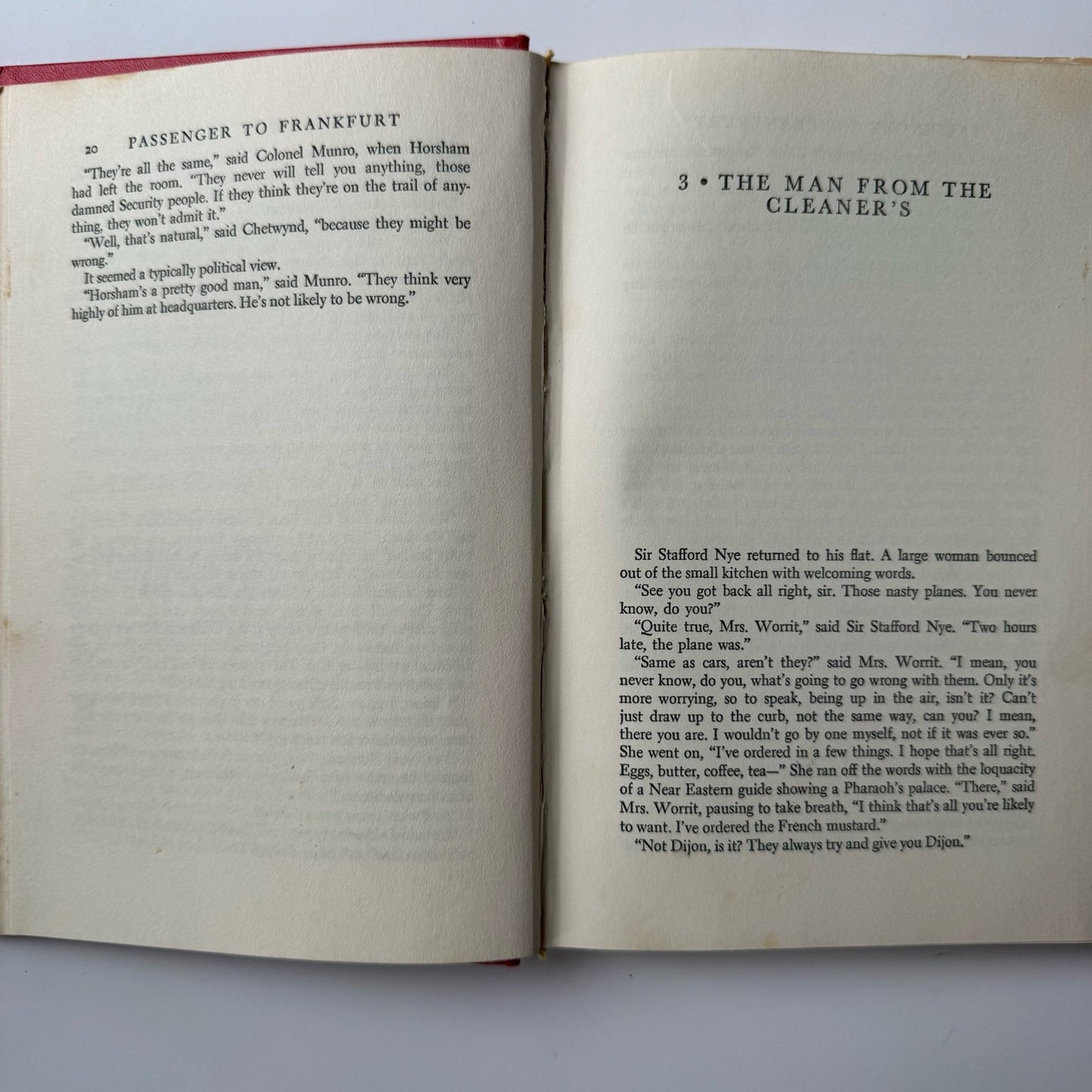 Passenger to Frankfurt, Agatha Christie, 1970, Hardcover Book Club Edition - Pretty Old Books
