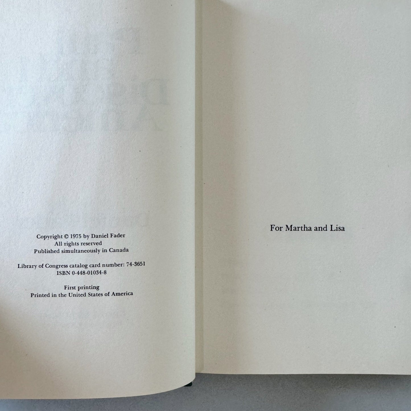 Paul and I Discover American, Daniel Fader, 1975 First Edition Hardcover - Pretty Old Books