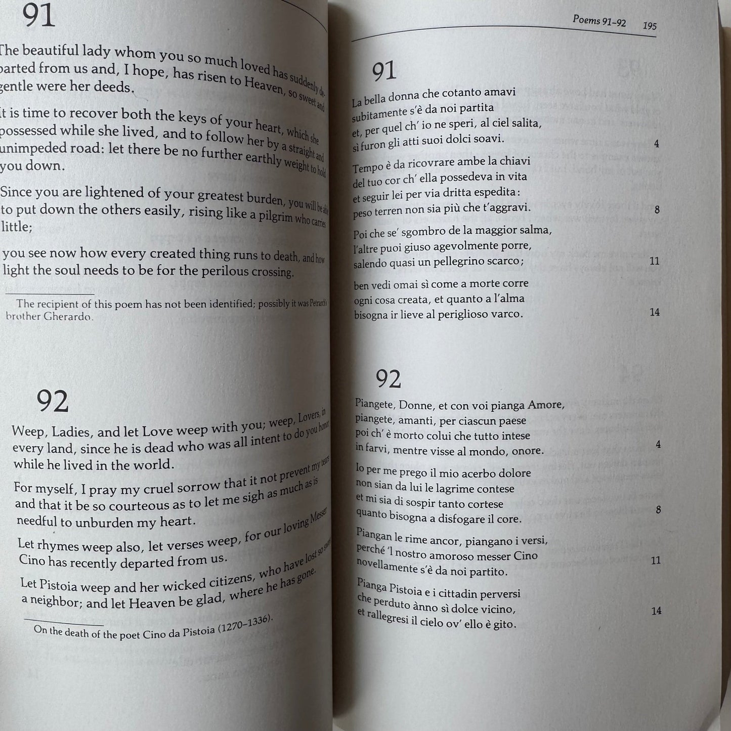 Petrach's Lyric Poems, The Rime sparse and Other Lyrics, Harvard University Press, 1976 - Pretty Old Books