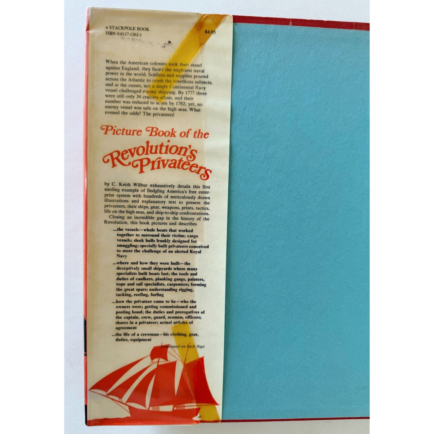 Picture Book of the Revolution's Privateers, Revolutionary Naval History, 1973, Hardcover - Pretty Old Books