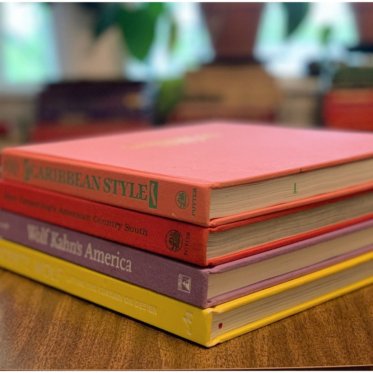 Pink, Purple, and Yellow Vintage Coffee Table Book Set, Books for Design, Feminine Pastel Books - Pretty Old Books