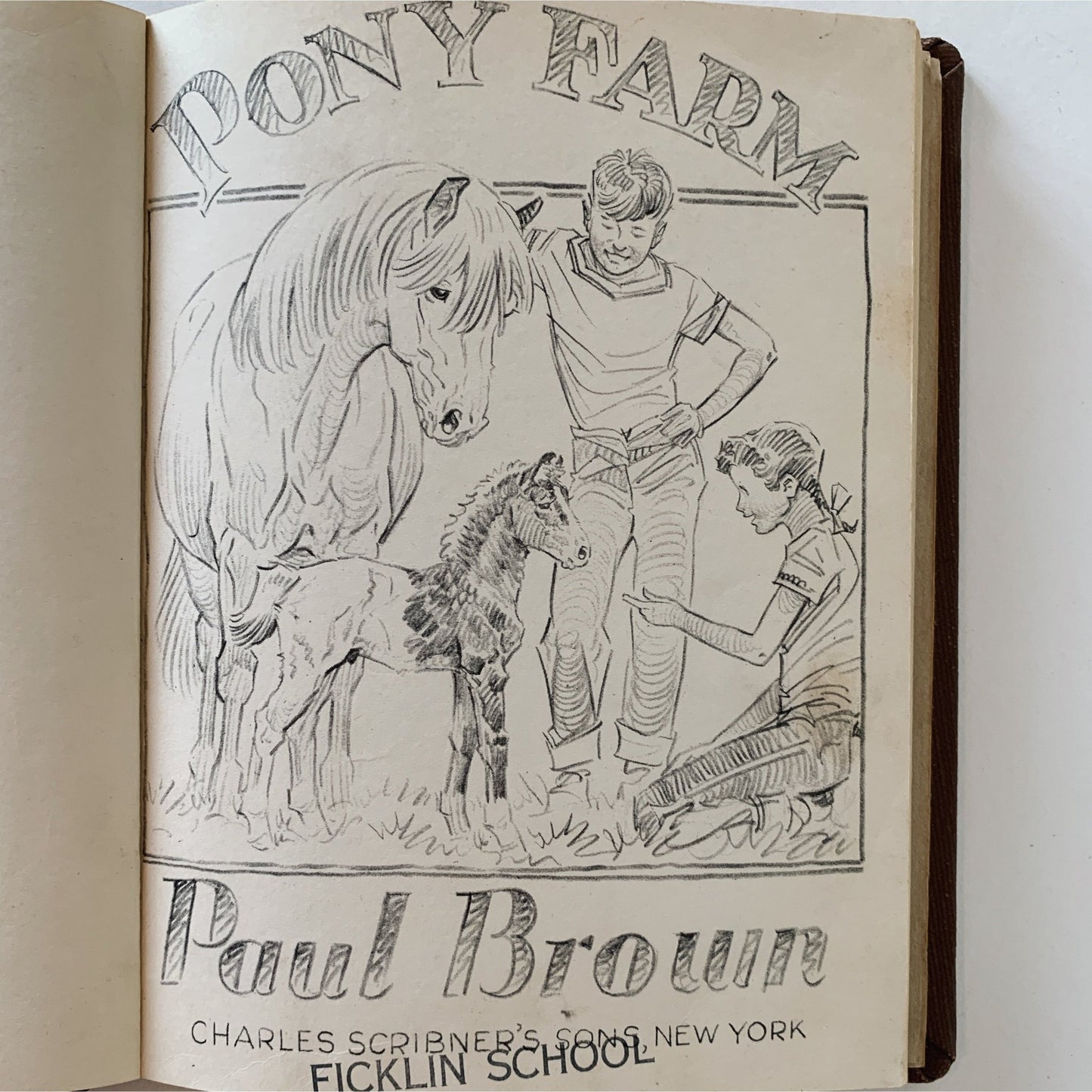 Pony Farm, Paul Brown, 1948, Children's Fiction - Pretty Old Books