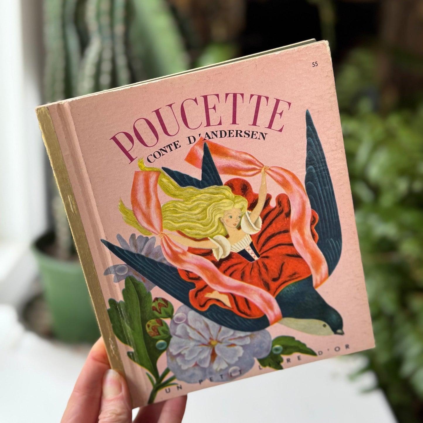 Poucette, Conte D'Andersen, A Little Golden Book, 1953 French Edition - Pretty Old Books