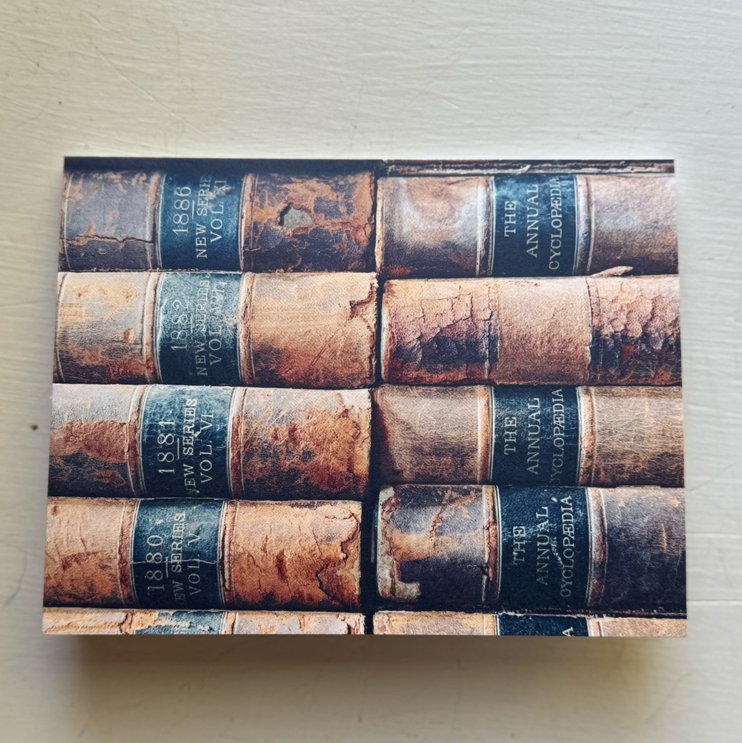 Pretty Old Books Folded Note Cards, 4 x 6 Cards with Envelopes - Pretty Old Books