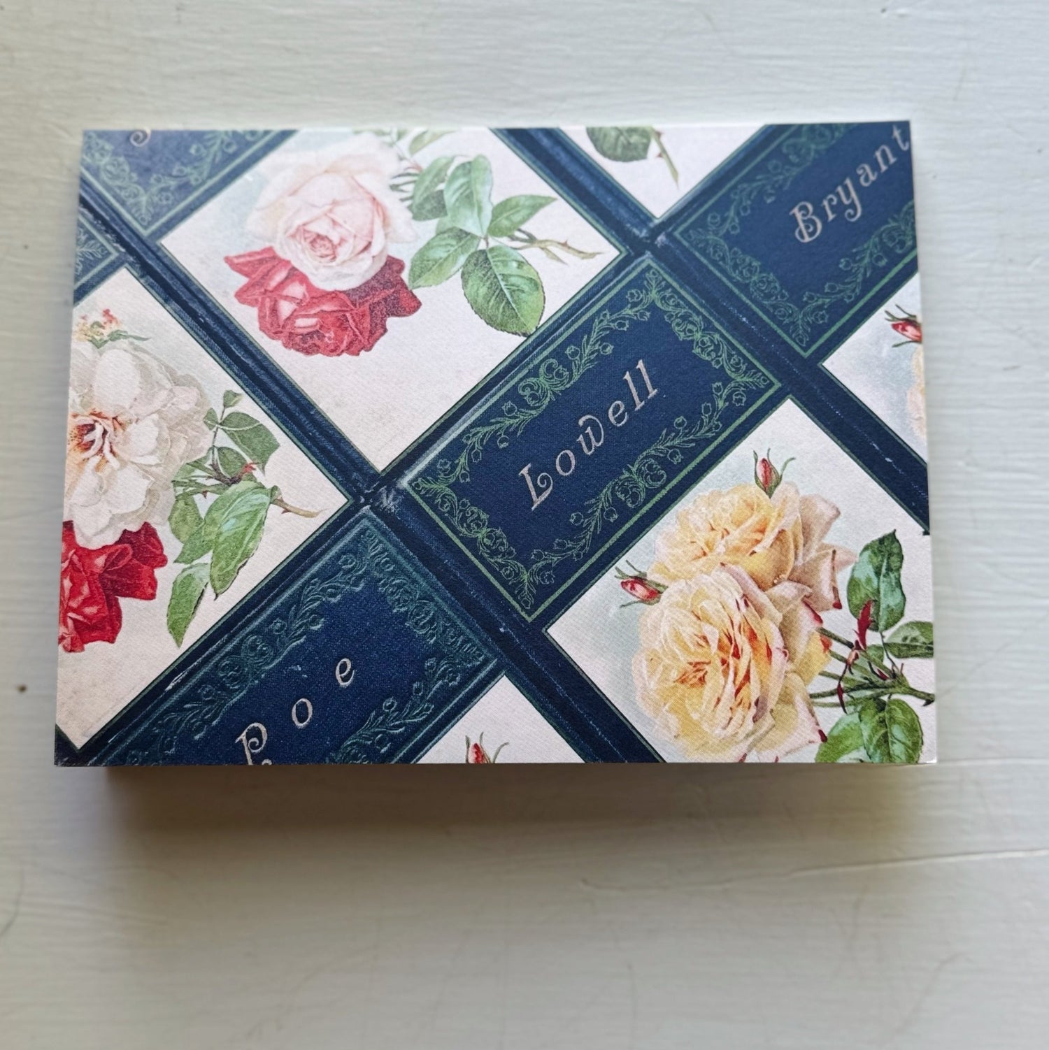 Pretty Old Books Folded Note Cards, 4 x 6 Cards with Envelopes - Pretty Old Books