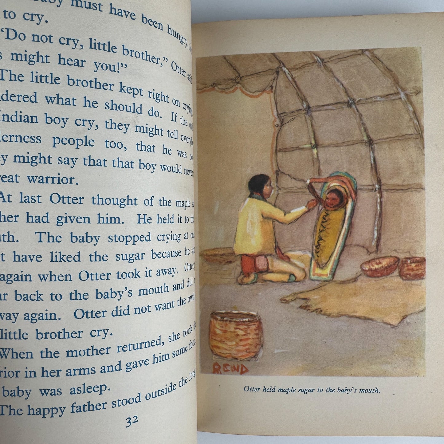Red People of the Wooded Country, 1932, Deming, Indian Life Series - Pretty Old Books
