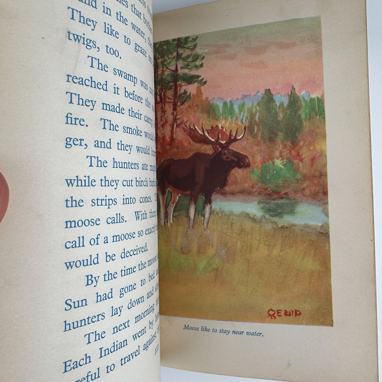 Red People of the Wooded Country, 1932, Deming, Indian Life Series - Pretty Old Books