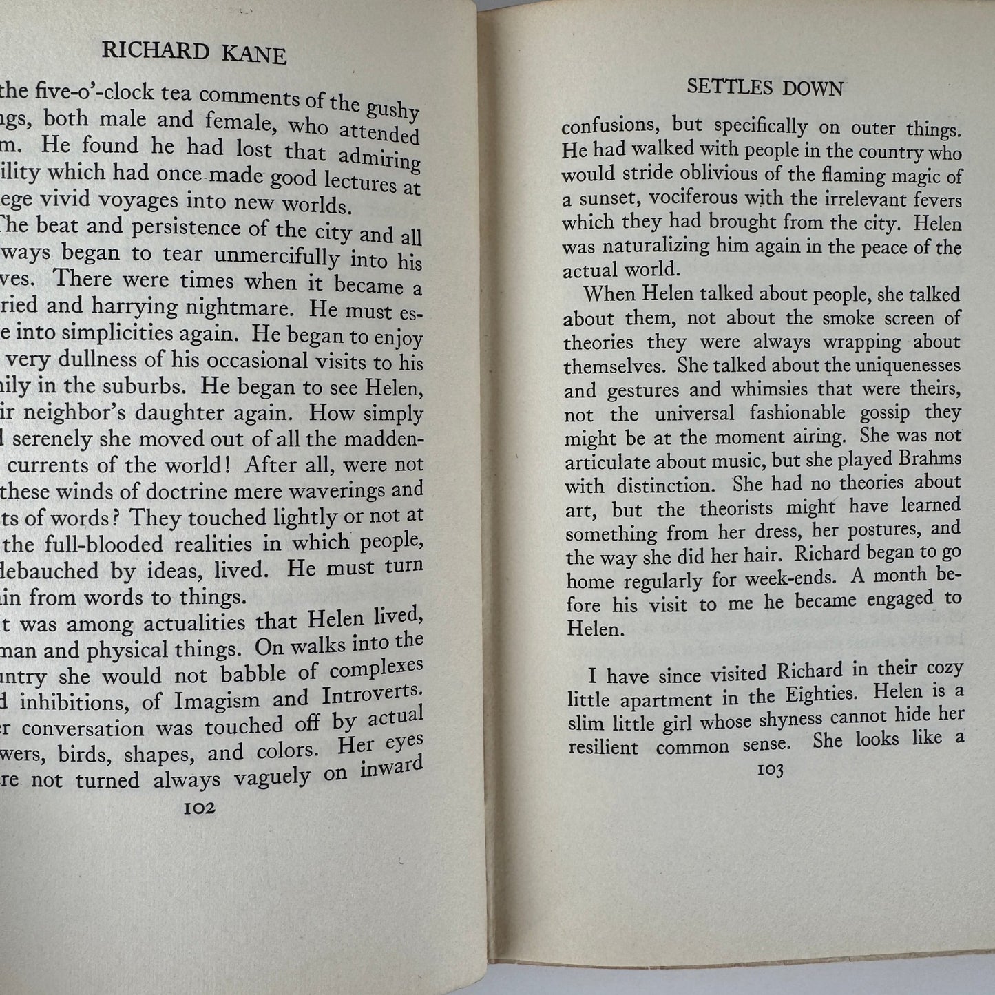 Richard Kane Looks at Life — Irwin Edman — 1926 Vintage Novel by American Philosopher - Pretty Old Books