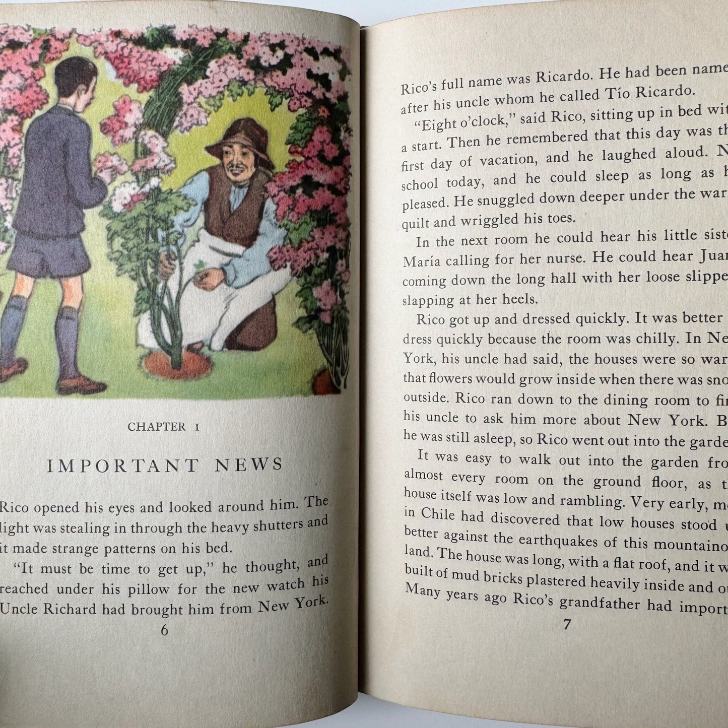 Rico the Young Rancher, New World Neighbors, Kids Book, Chile, 1942 - Pretty Old Books