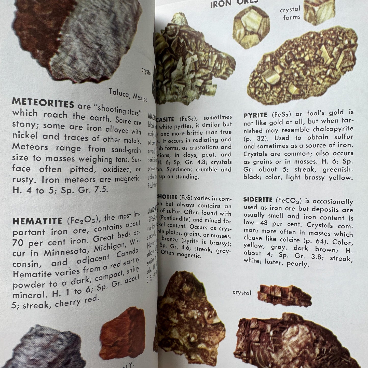 Rocks and Minerals A Golden Guide 1957 Paperback - Pretty Old Books