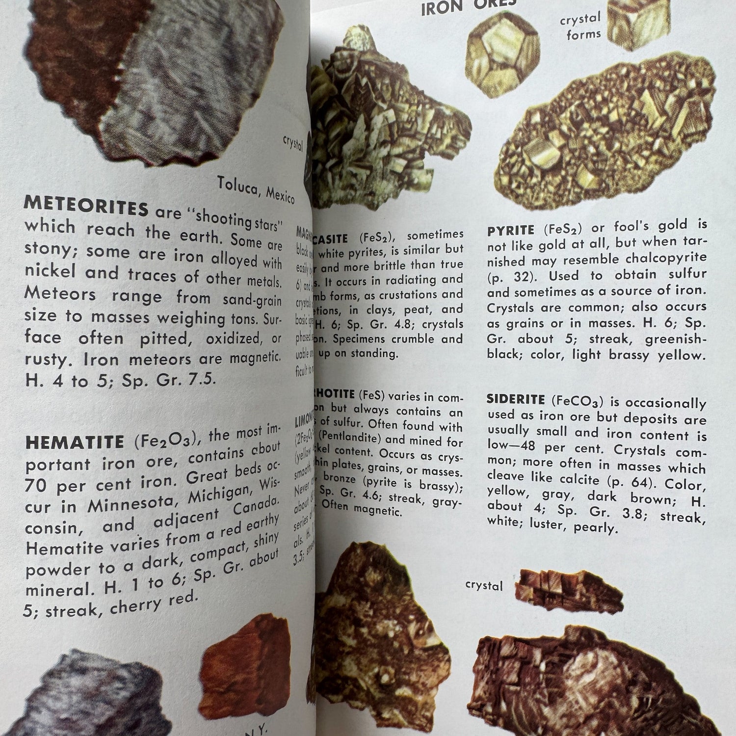 Rocks and Minerals A Golden Guide 1957 Paperback - Pretty Old Books