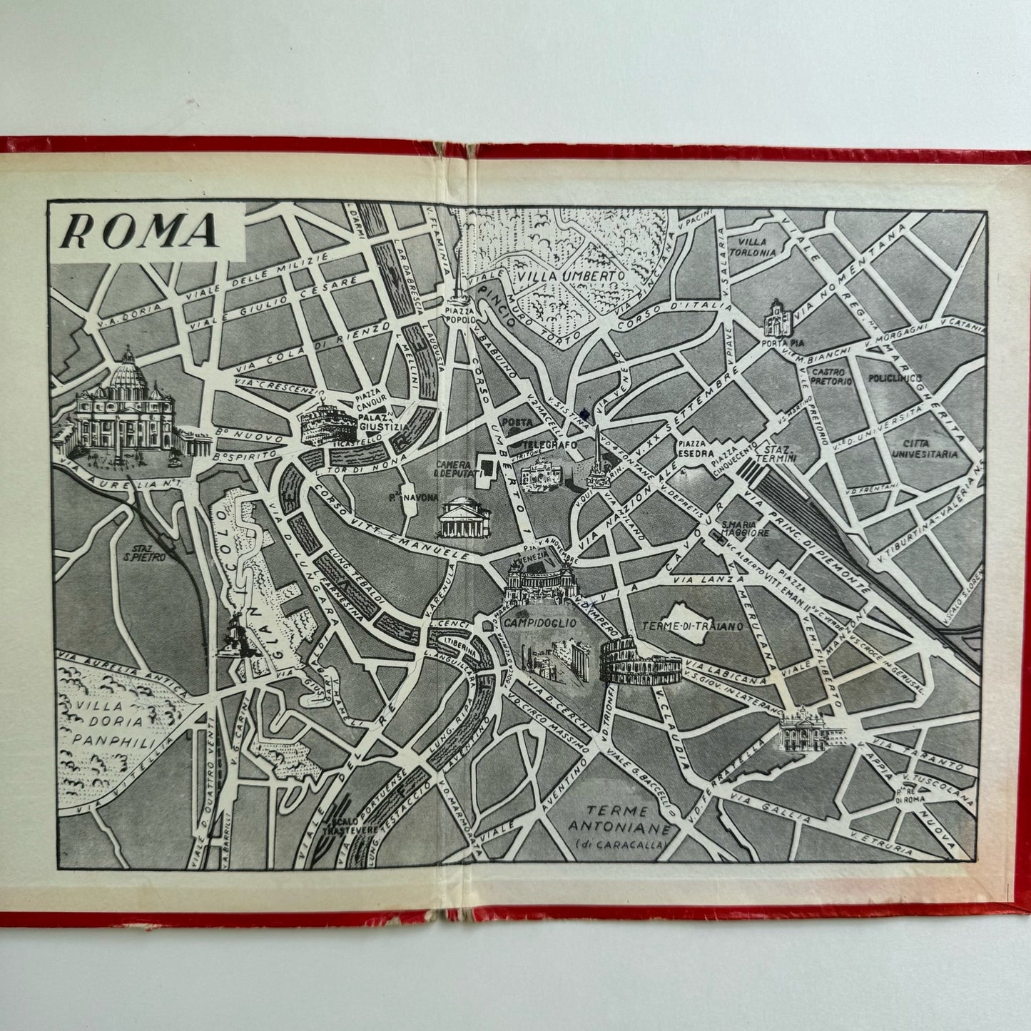Roma, Parte I, Accordion Postcard/Photograph Souvenir Book - Pretty Old Books