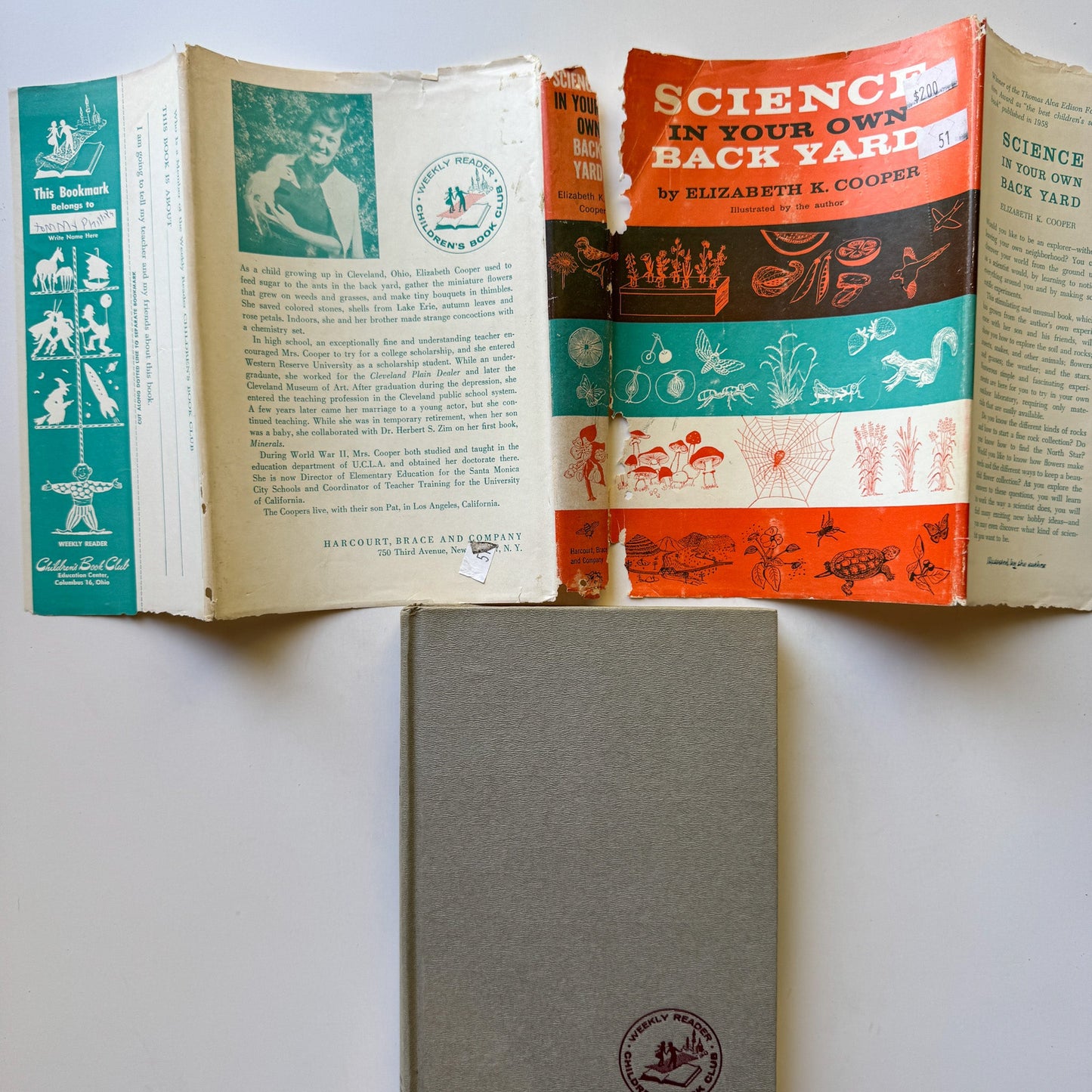 Science in Your Own Back Yard, 1960 Weekly Reader Children's Hardcover Book - Pretty Old Books
