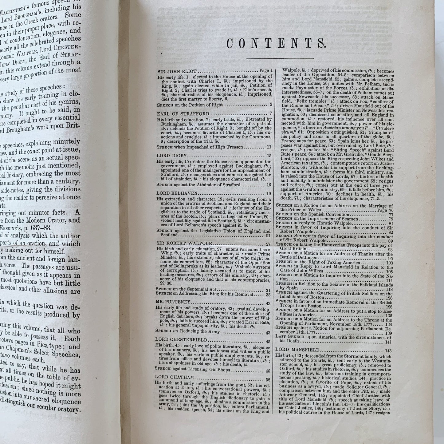 Select British Eloquence, Edmund Burke, Walpole, Lord Erskine, 1853 Hardcover - Pretty Old Books
