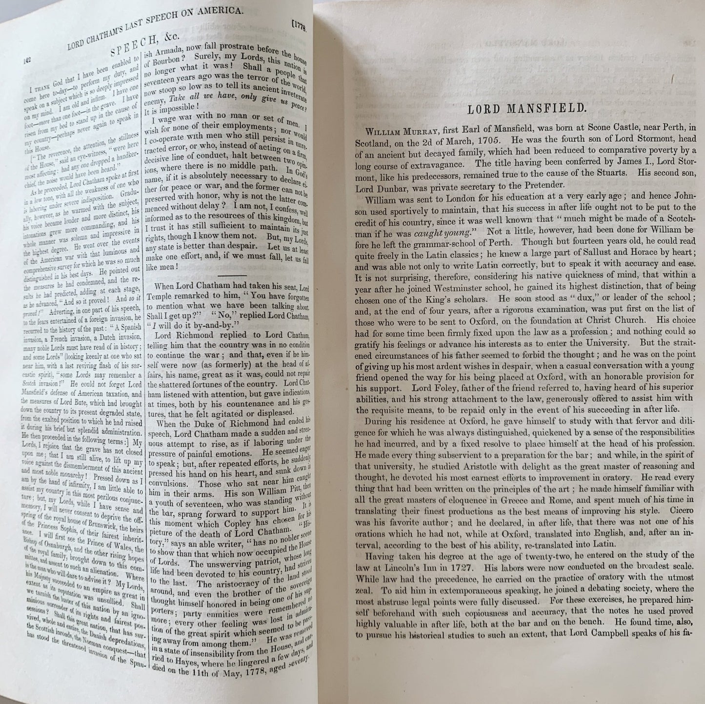 Select British Eloquence, Edmund Burke, Walpole, Lord Erskine, 1853 Hardcover - Pretty Old Books