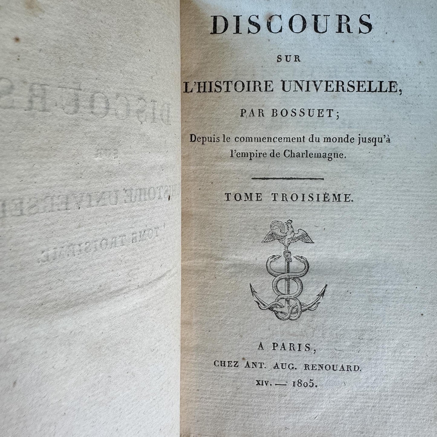 Small Gold Antique French Book Set - Jérusalem Délivrée & Bossuet, 5 Volumes - Pretty Old Books