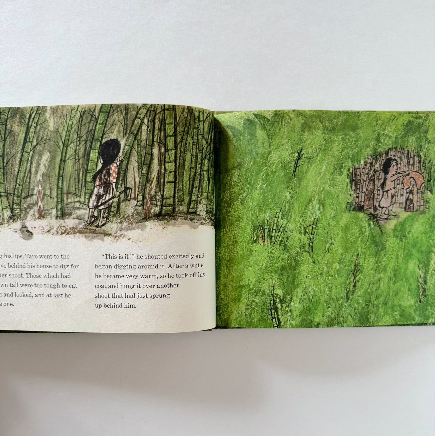 Taro and the Bamboo Shoot, Masako Matsuno, 1964, Hardcover - Pretty Old Books