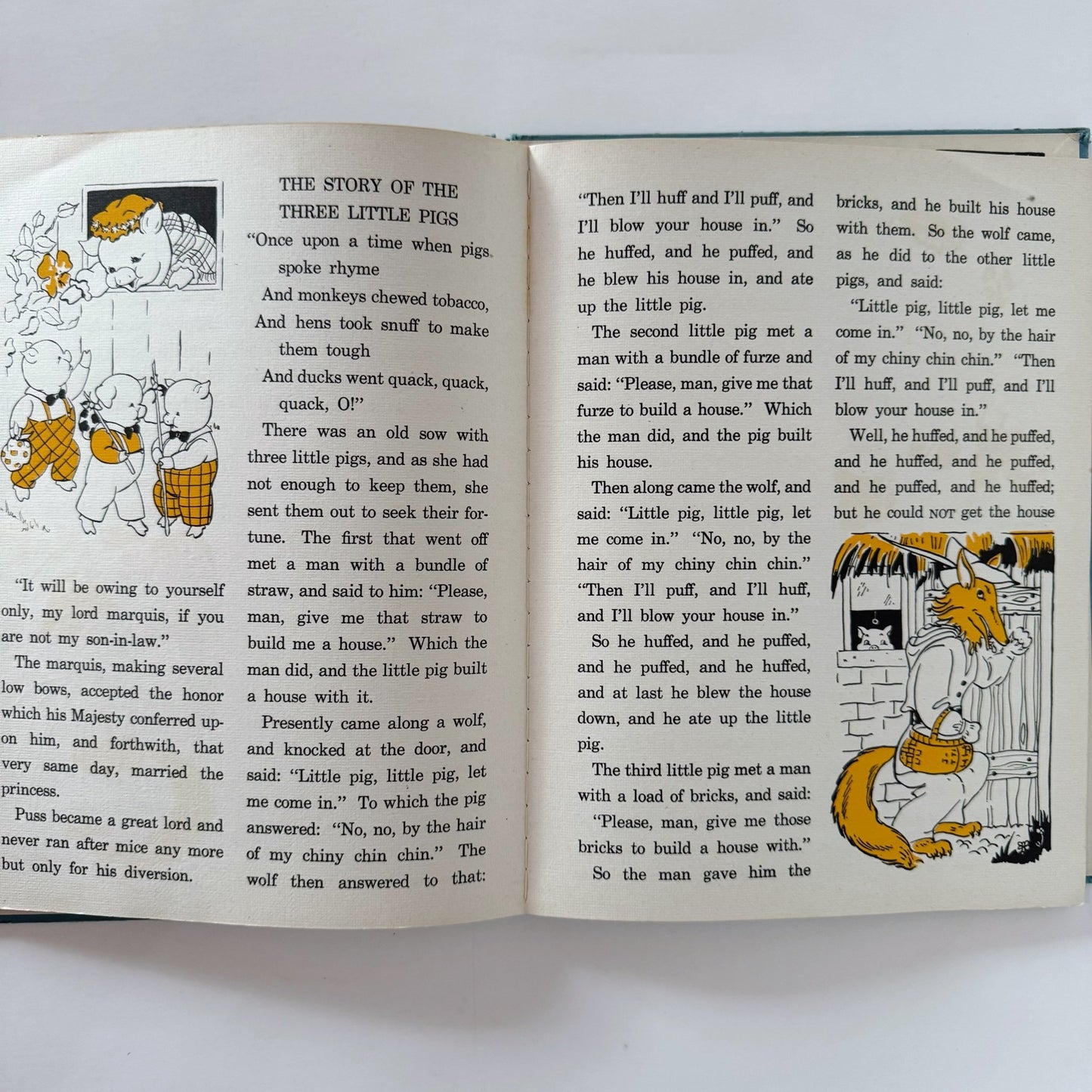 Ten Treasured Tales, A Mary Perks Book, 1943 Fairy Tales Hardcover - Pretty Old Books