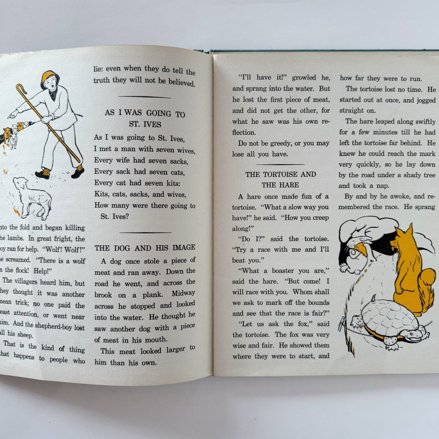 Ten Treasured Tales, A Mary Perks Book, 1943 Fairy Tales Hardcover - Pretty Old Books