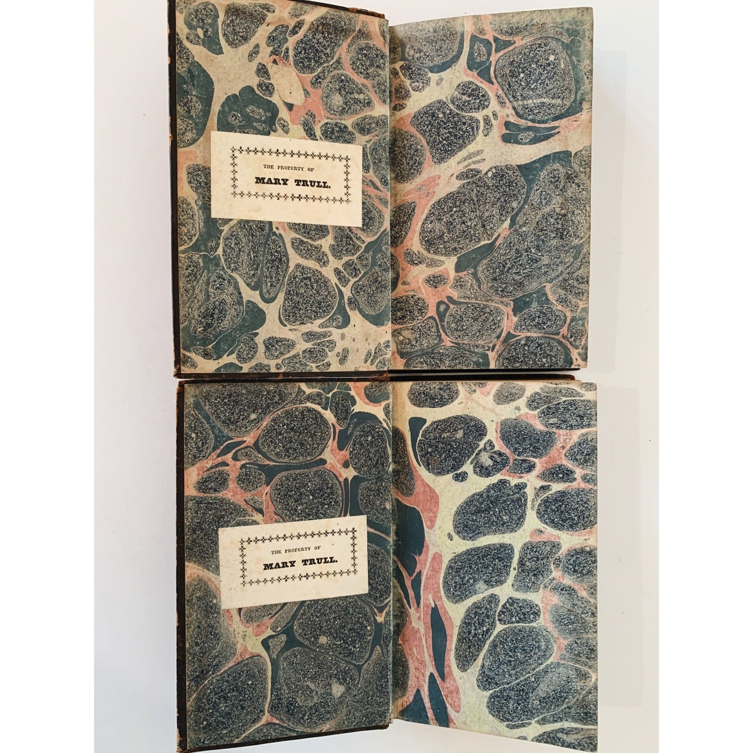 Thaddeus of Warsaw, 1809, Four Volumes in Two, Miss Jane Porter, Leather - Bound - Pretty Old Books