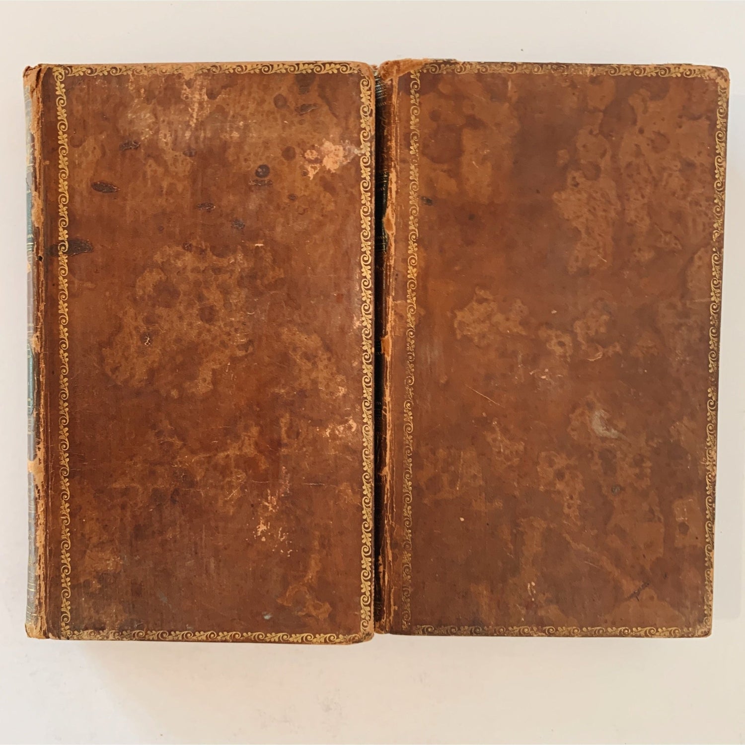 Thaddeus of Warsaw, 1809, Four Volumes in Two, Miss Jane Porter, Leather - Bound - Pretty Old Books