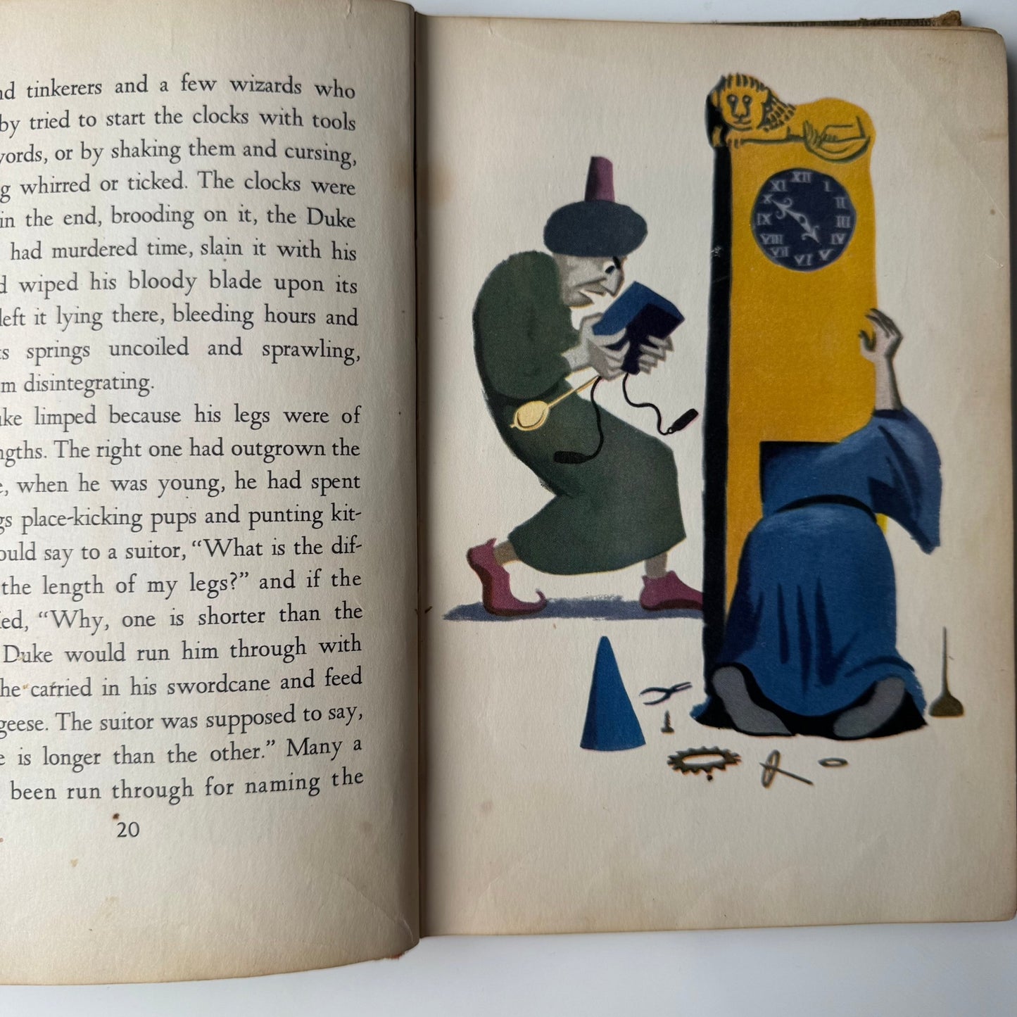 The 13 Clocks, James Thurber, 1950 Hardcover Fairy Tale - Pretty Old Books