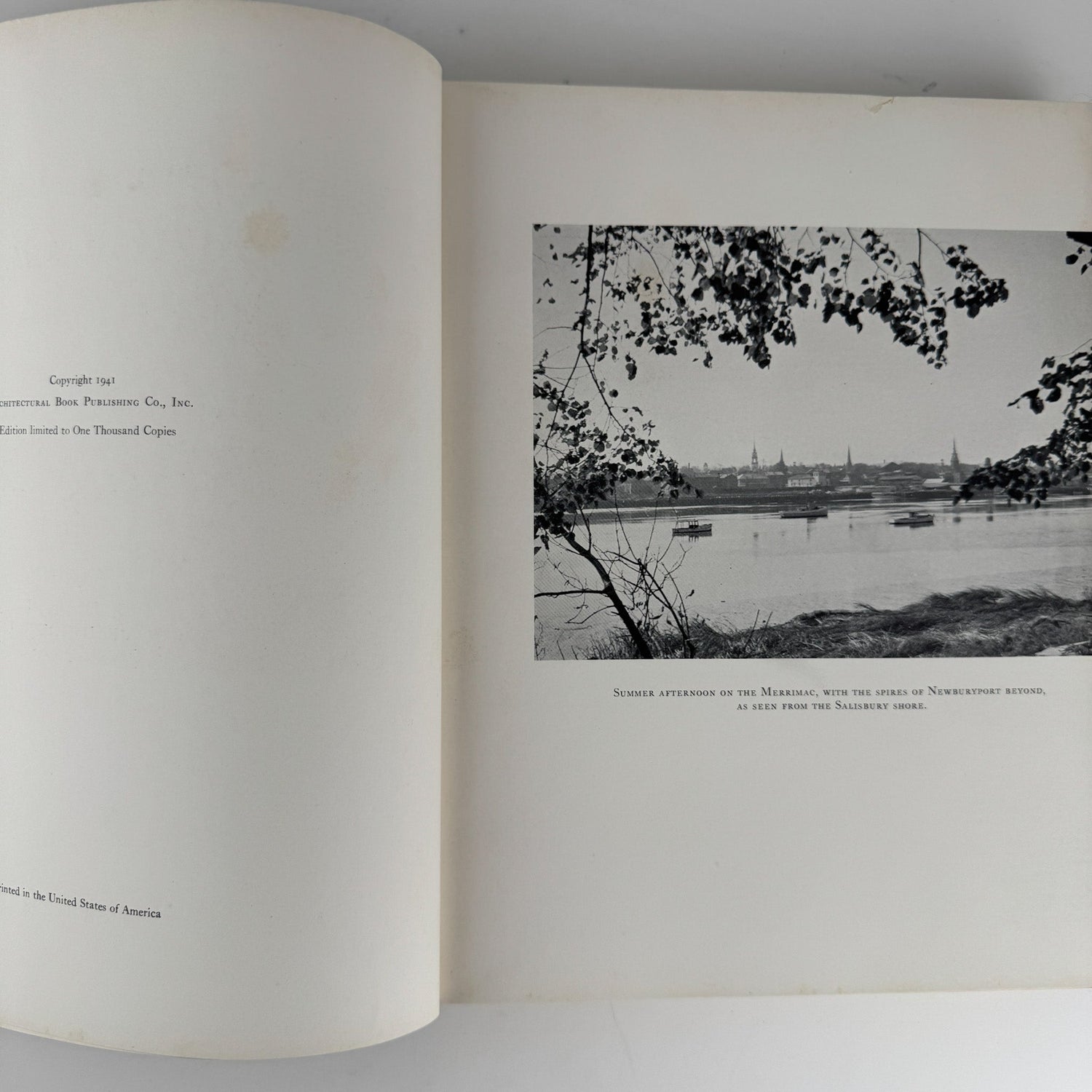 The Architectural Heritage of the Merrimack: Early Houses and Gardens, Limited Edition, 1941 - Pretty Old Books