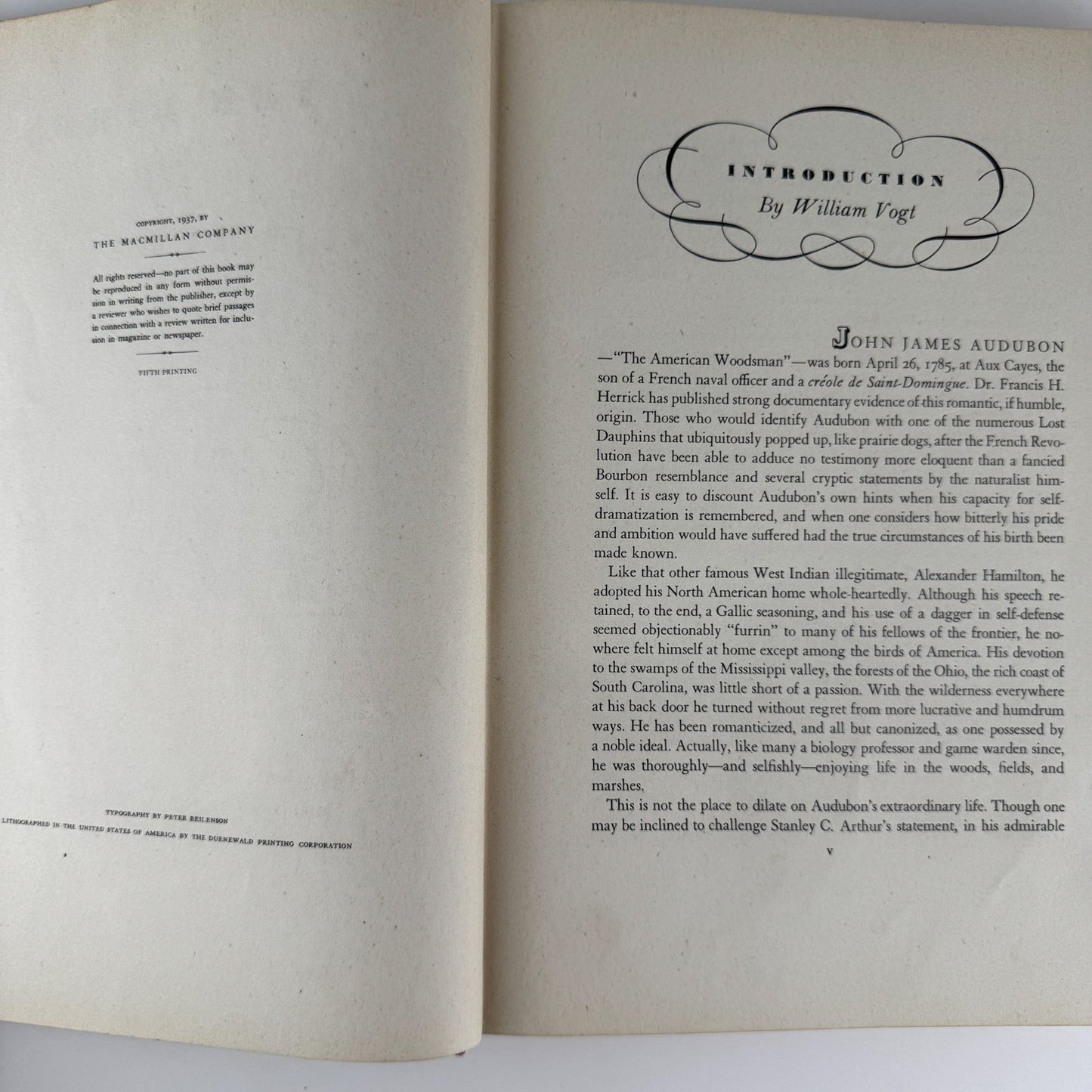 The Birds of America, 1946, John James Audubon, 5th Printing, Oversized Hardcover - Pretty Old Books