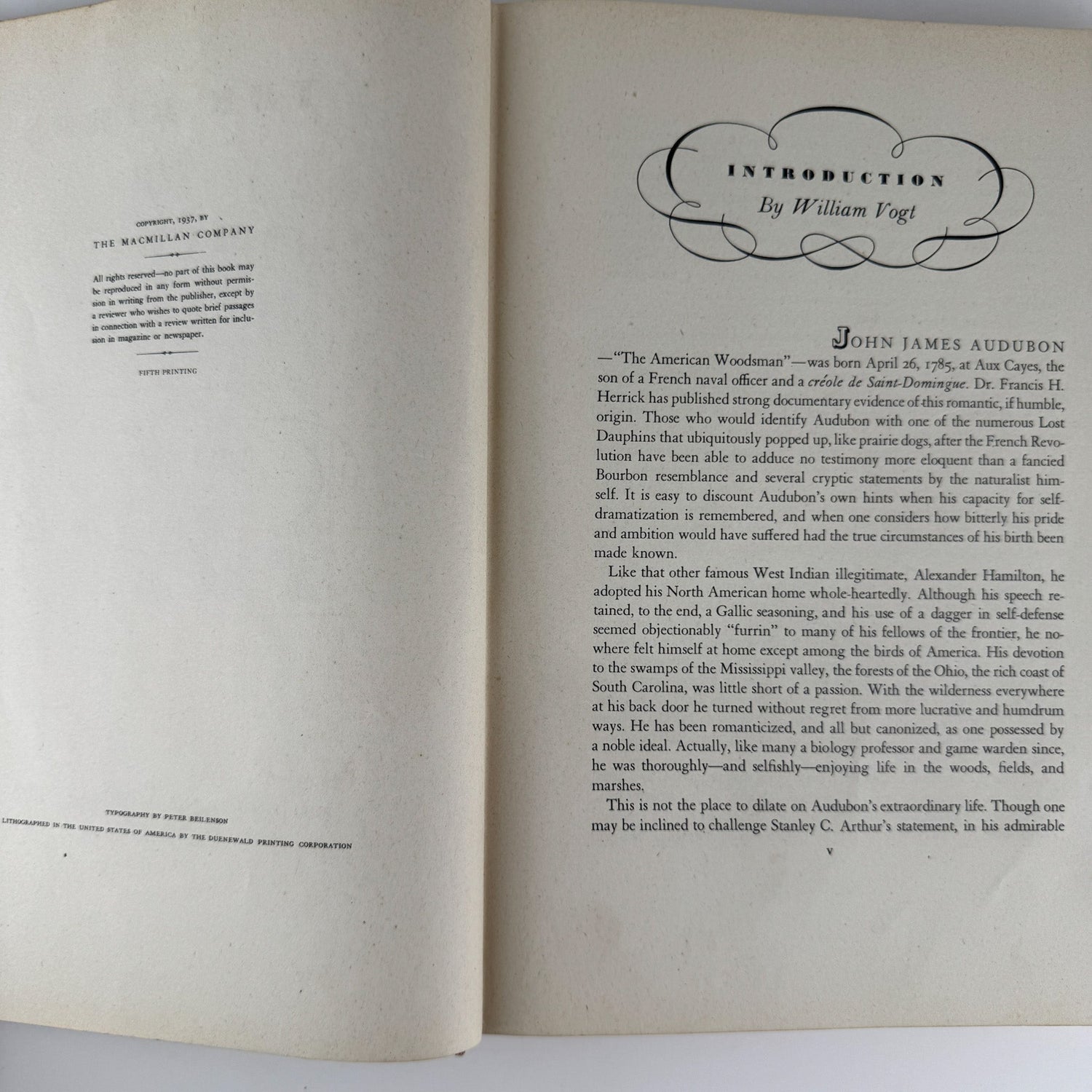 The Birds of America, 1946, John James Audubon, 5th Printing, Oversized Hardcover - Pretty Old Books