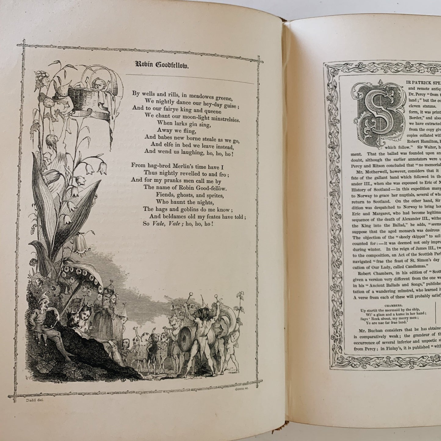 The Book of British Ballads, S.C. Hall, 1853 Hardcover - Pretty Old Books