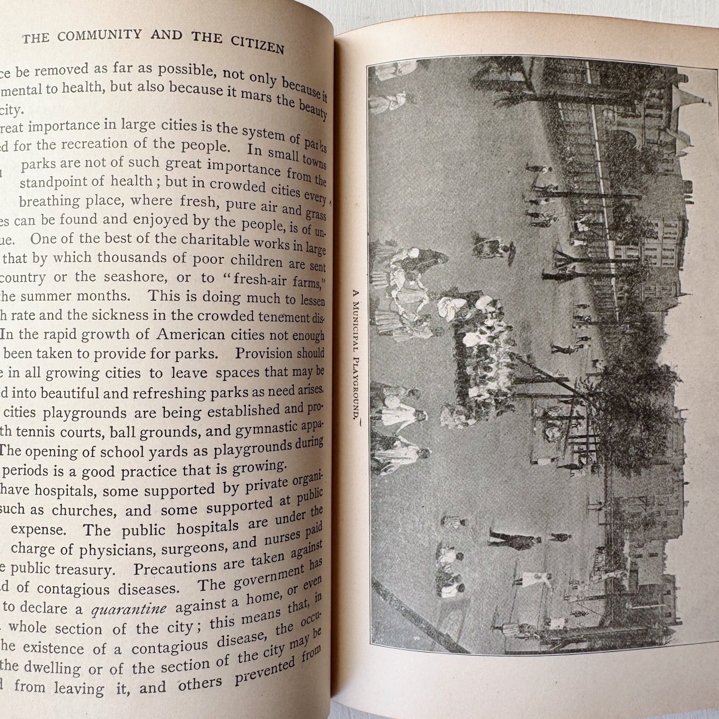 The Community and the Citizen, Civics Textbook 1914 - Pretty Old Books