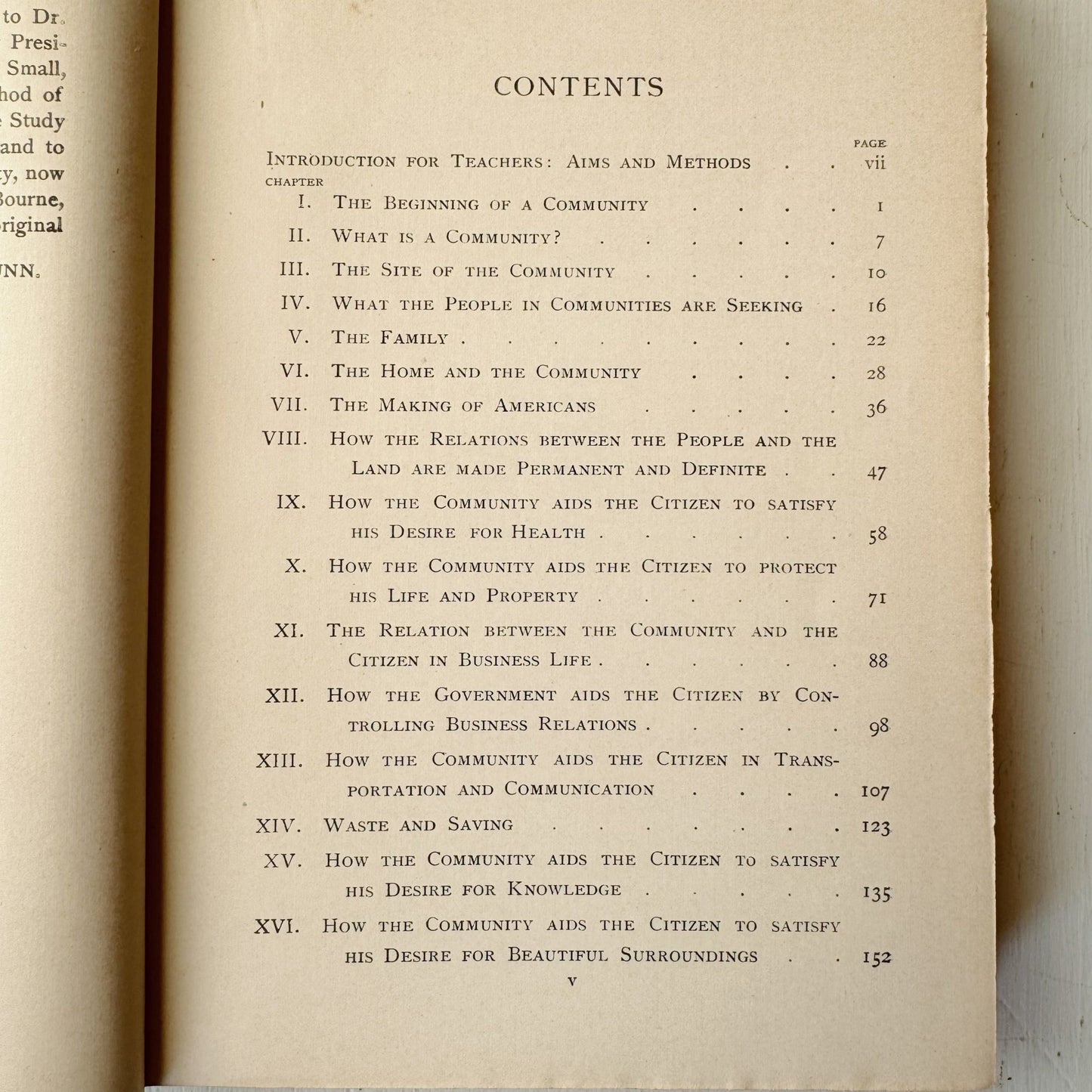 The Community and the Citizen, Civics Textbook 1914 - Pretty Old Books