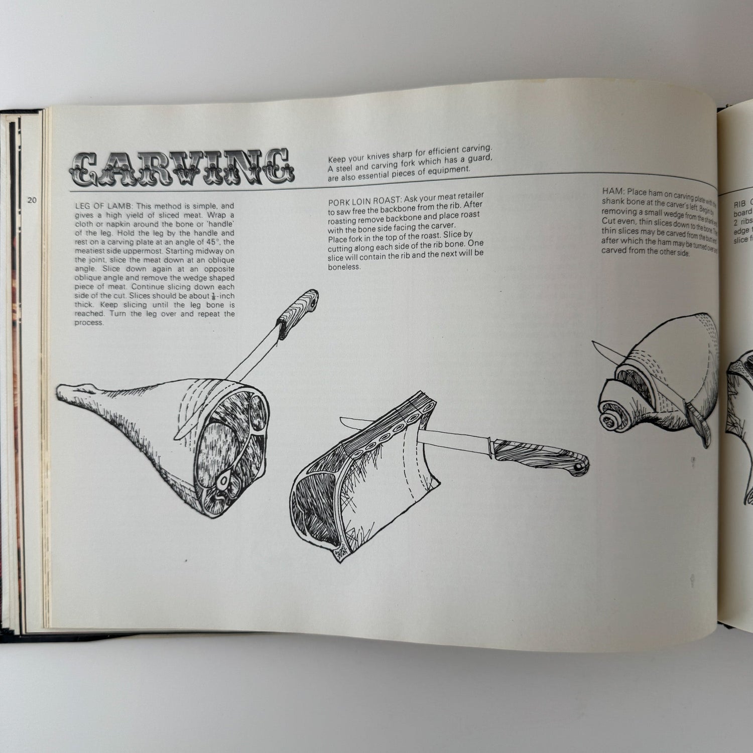The Complete Book of Meat Cookery in Color, 1971, Illustrations - Pretty Old Books