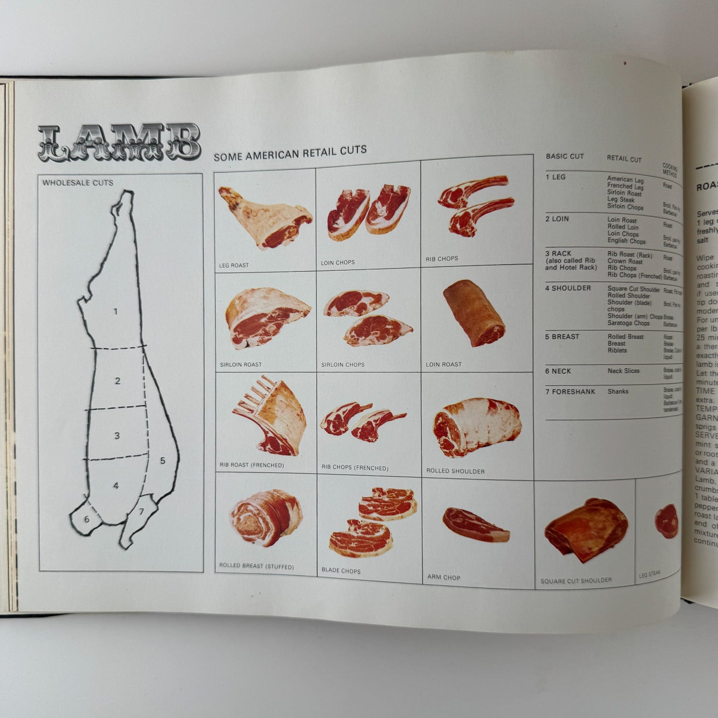 The Complete Book of Meat Cookery in Color, 1971, Illustrations - Pretty Old Books