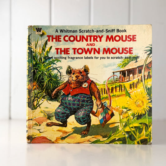 The Country Mouse and The Town Mouse, Whitman Scratch and Sniff, 1972 - Pretty Old Books