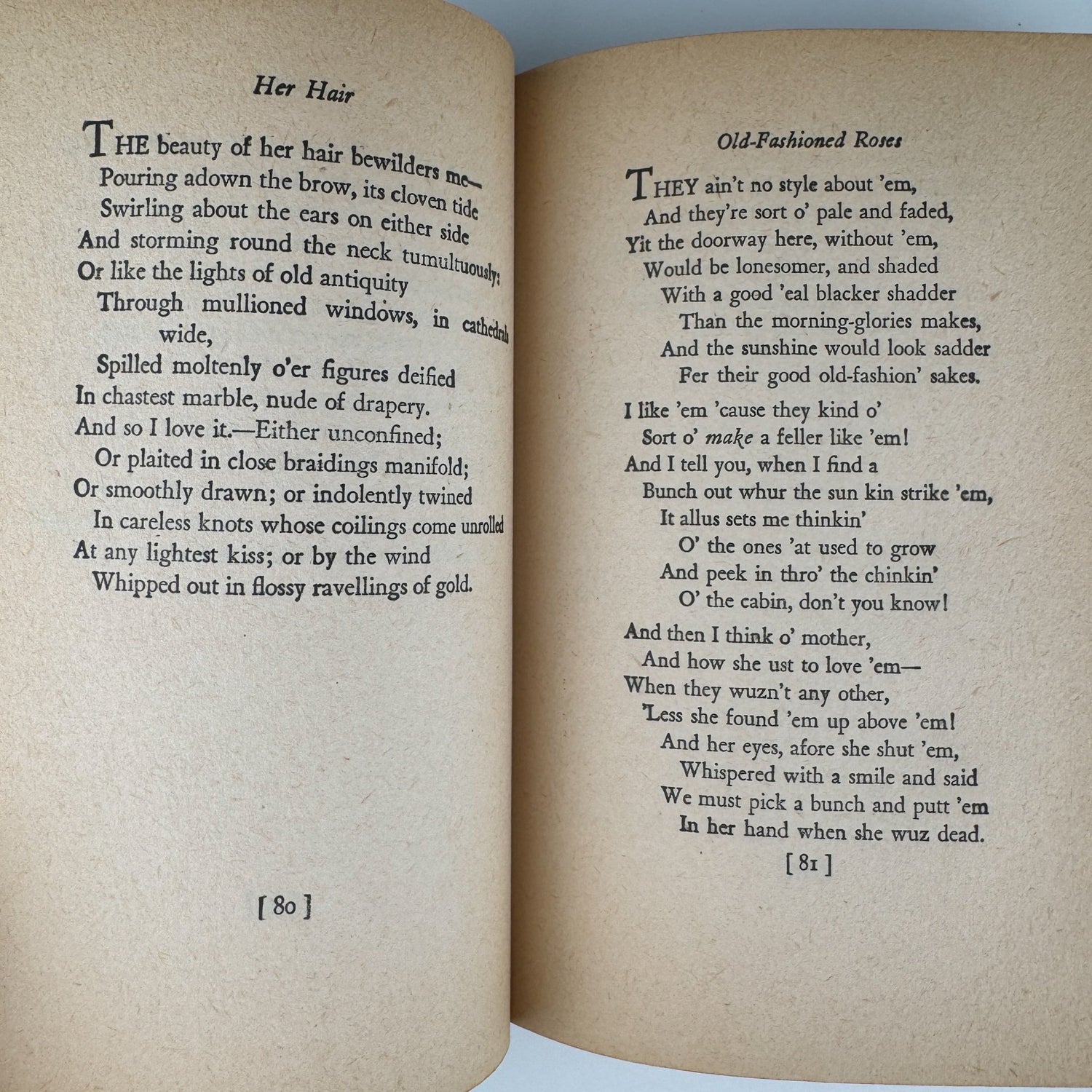 The Favorite Poems of James Whitcomb Riley, 1941 Hardcover DJ - Pretty Old Books